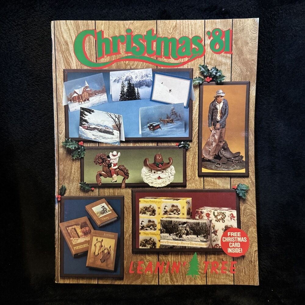 Vintage Christmas 81 Leanin Tree Catalog Outdoor Wildlife Christmas Cards